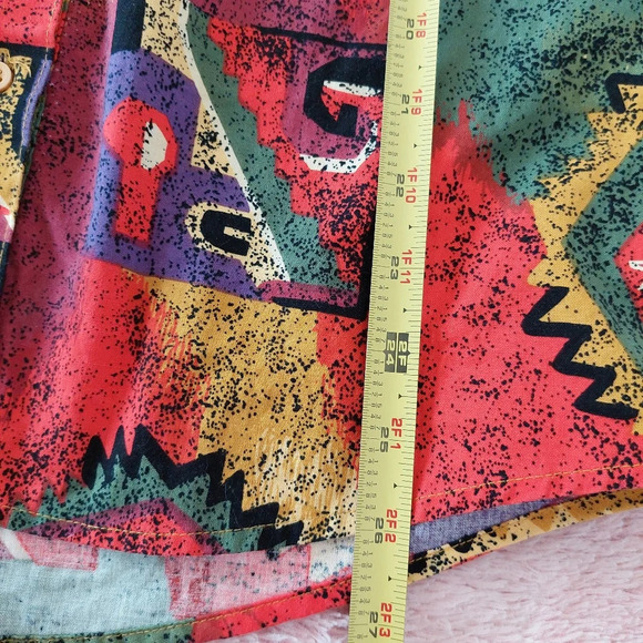 Wrangler Authentic Western Apparel Aztec Button Down Long-sleeved Shirt Size L - Picture 8 of 9